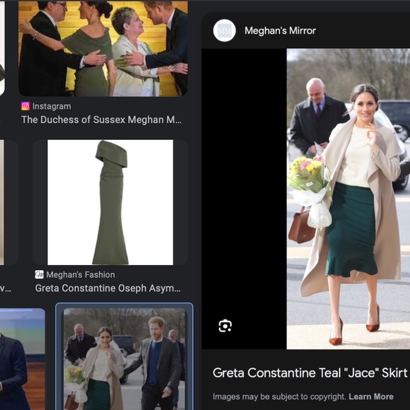 GRETA CONSTANTINE RARE APPLIQUE RUFFLE SEQUIN KNEE LENGTH V-NECK DRESS MARKLE - Picture 12 of 16